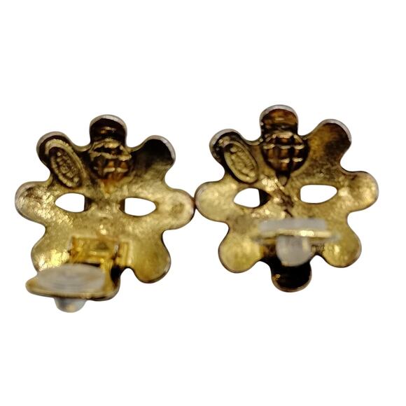 Chanel Gold Plated Clip Earrings - Picture 5 of 8